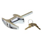 <!--F#f_0-->Large lockable T-handle rear fixing chrome FLAT82W-KA <!--F/-->