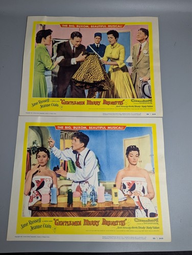 Gentlemen Marry Brunettes 1955 Vintage Lobby Card Set with Jane Russell - Picture 3 of 5