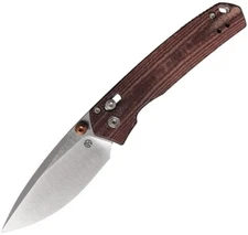 Vosteed Mini Psyop Crossbar 2.75" Elmax UltreX Micarta Folding Knife A2308