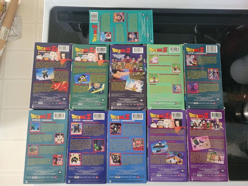 Dragon Ball Z Uncut 2001 FUNIMATION VHS LOT DBZ ANDROID GARLIC JR