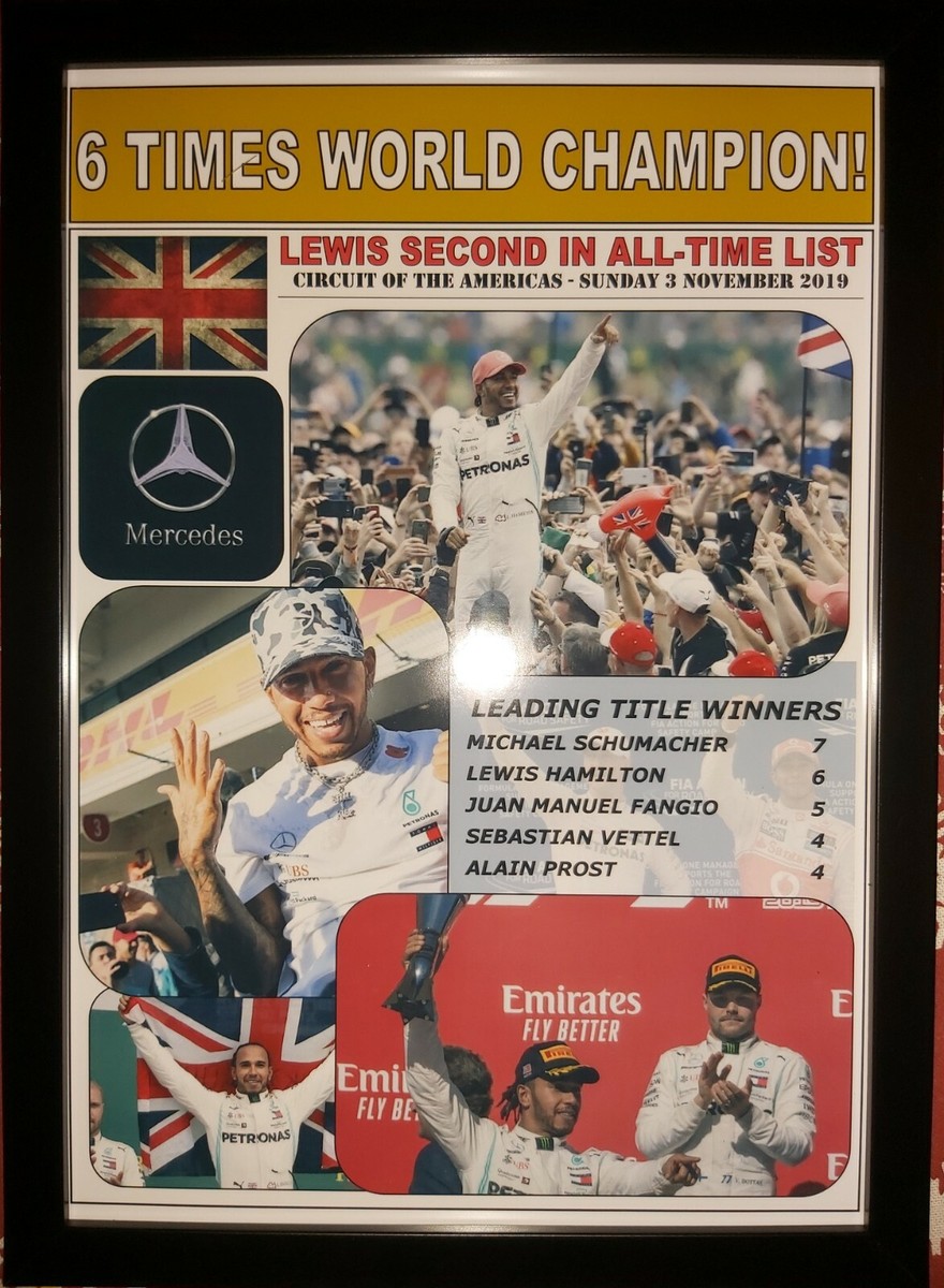 Lewis Hamilton 2019 F1 world champion US Grand Prix winner