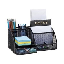 Desktop Organizer, File Storage, Accessory Storage, Workspace, JOEORG-BLK