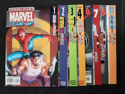 Ultimate Marvel Team-Up 8PC LOT #1-4,6-8,11 - Direct Edition (9.0) 2001