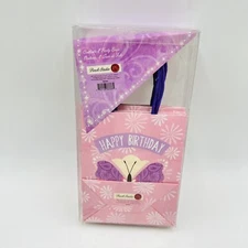 PUNCH STUDIO SET OF 8 BUTTERFLY 'HAPPY BIRTHDAY' PREMIUM PARTY GIFT BAGS