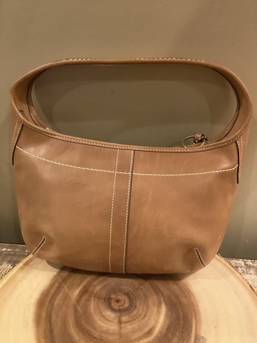 Coach Vintage Leather Ergo 10739 Shoulder Bag In Camel Y2K Hard 2 Find Rare - Picture 4 of 12