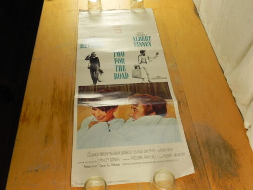 TWO FOR THE ROAD - MOVIE POSTER Folded Insert Size 14x36 Inch AUDREY HEPBURN 67 - Picture 2 of 10