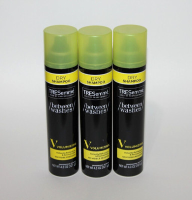 LOT (3) TRESEMME BETWEEN WASHES DRY SHAMPOO VOLUMIZING 4.3 OZ CAN SPRAY