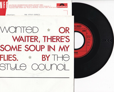 The Style Council  -Wanted Or Waiter, There's Some Soup In My..- 7'' 45 near mint