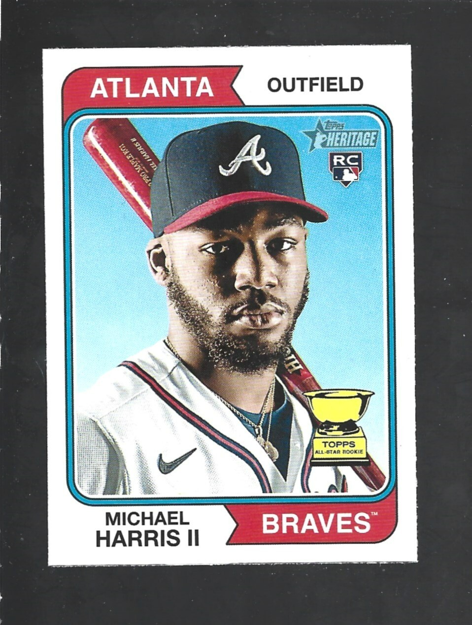2023 Topps Heritage #30 Michael Harris II RC, Atlanta Braves star