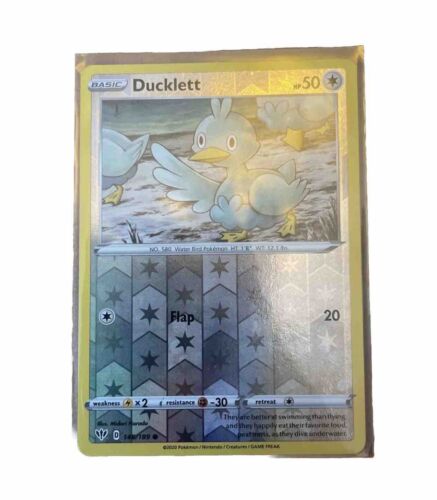 Ducklett [Reverse Holo] #148 Pokemon Darkness Ablaze  - Imagen 1 de 2