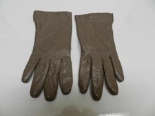 GENUINE LEATHER LADIES GLOVES SZ-7 OLIVES COLOR ACRYLIC LINING