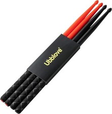 Nylon Drumsticks 2 pairs with ANTI-SLIP Handles for Black and Red