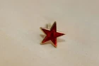 New Red Enamel Star Clip for Military Wounded Medal