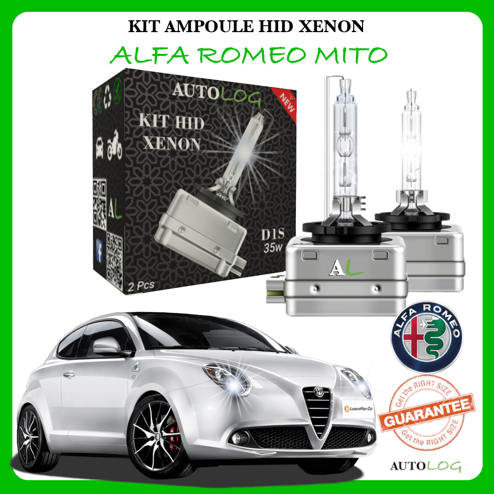 Ampoule xénon haut de gamme Alfa Romeo MiTo blanche 6000K finition premium 35W