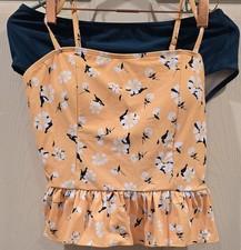 NWT Women's Tankini Suit Large L Two Piece Woman Bathing Swim 33