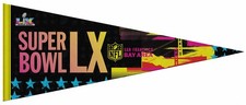 SUPER BOWL LX San Francisco 2026 Bold-Style Premium Felt 12x30 PENNANT