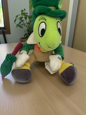 Disney Store St. Patrick's Day Jiminy Cricket Plush Leprechaun Umbrella 8''