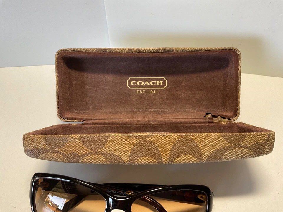 Gafas de sol Coach vintage - Chelsea S426 marrón tortuga con estuche Foto 4 de 4