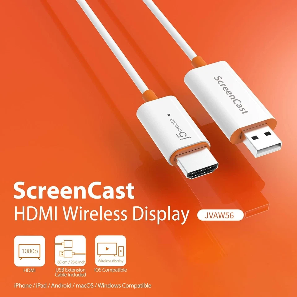 Portable HDMI Wireless Display Adapter - 50ft Range & Low Latency Streaming - Image 4 of 4