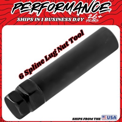6 Spline  Drive Lug Key 19MM 21MM Socket 12x1.25 12x1.5 1/2 3/8 Nut Nuts