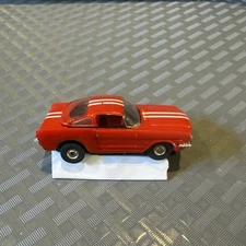 Vintage T Jet Slot Car Red With White Stripes Mustang