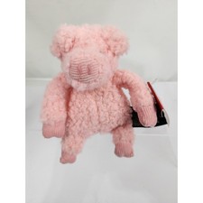 Vintage 1990's Russ Farm Friends Pink Pig 5" Plush Stuffed Animal New with Tag