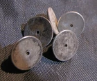 Lot of (5) WW 2 Sterling Flat Butterfly Clutch Backs for Military Badges Pins