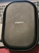 Hard Zip Black Travel Case Bag For Bose Quiet Comfort With Audio Cord Only
