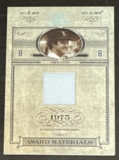 Fred LYNN🔥2004 Donruss Timeless Treasures Jersey Relic #AW-10 58/75 Red Sox