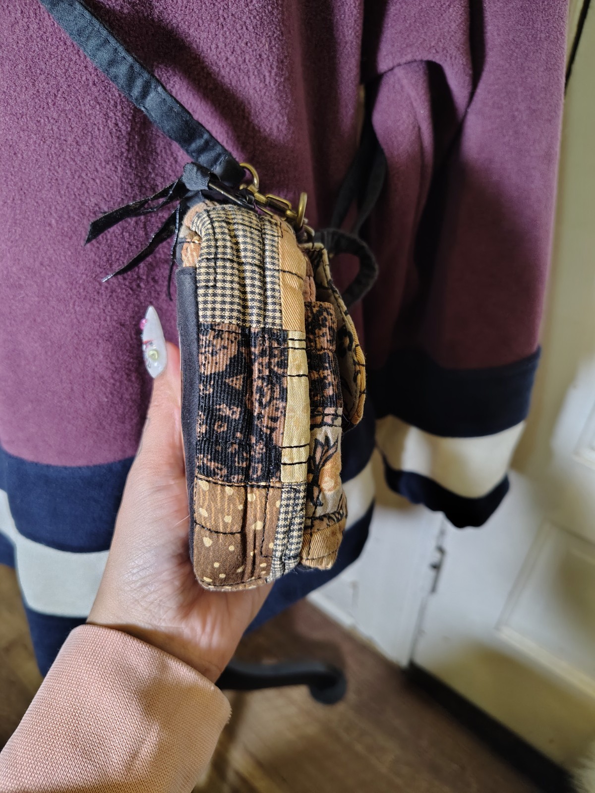 Vtg Patchwork Boho Hippie Donna Sharp Crossbody W… - image 4