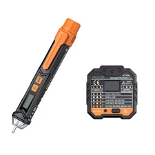 Non-Contact AC Voltage Detector Tester Pen Power Outlet Socket Tester