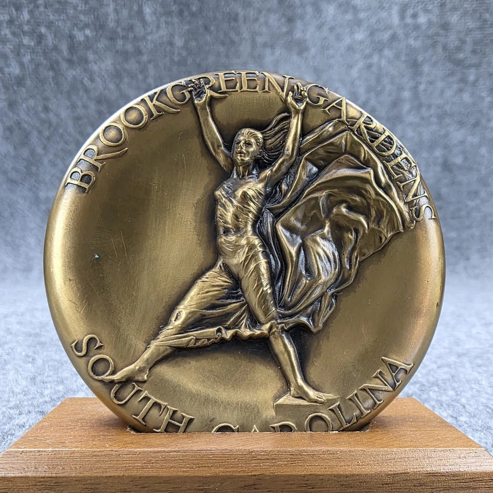 Vintage Brookgreen Gardens South Carolina Bronze Medal Sculpture 1999 Art - Image 2 of 4
