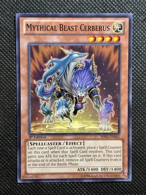 YuGiOh! - Mythical Beast Cerberus BP02-EN042 Common 1st Edition Lightly Played