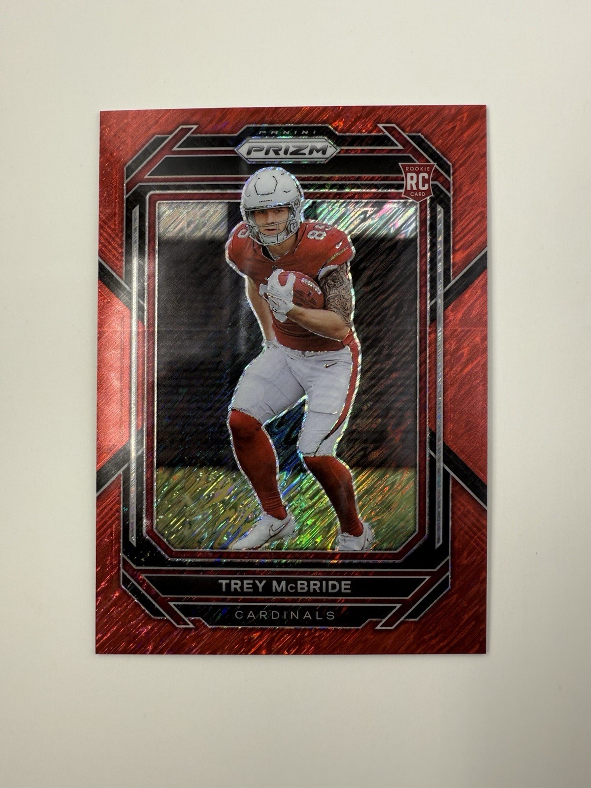 2022 Panini Prizm - Trey McBride #327 Red Shimmer /35 (RC)