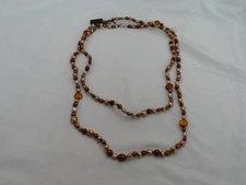 Beautiful 60" Honora Multicolor Pearl Necklace with a Sterling Silver Catch OV15