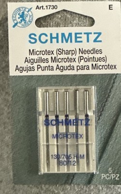 Schmetz Microtex Needles Art.1730 E  5Pk NEW