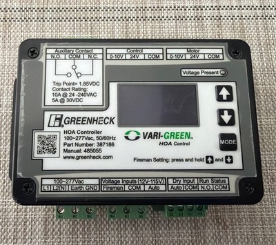 Greenheck 387186 Vari-Green HOA Control Part 100-277VAC 50/60 Hz