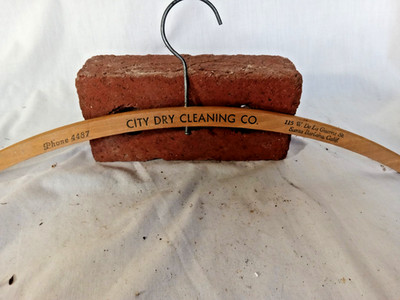 Santa Barbara  Wood Coat Hanger FREE SHIPPING