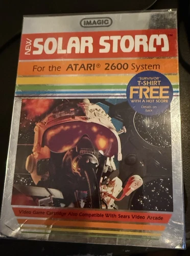 Atari 2600 Solar Storm! Tested! Game Cartridge Complete in Box w/Manual