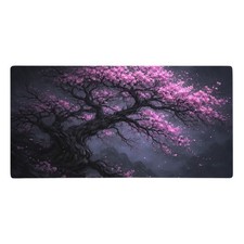 Japanese Cherry Blossom Sakura Tree Gaming Mouse Pad XL Desk Mat Extended