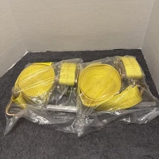 2PK, J Hook Ratchet Strap 2 Inch X 30 Foot, 10,000 LBS Break Strength,