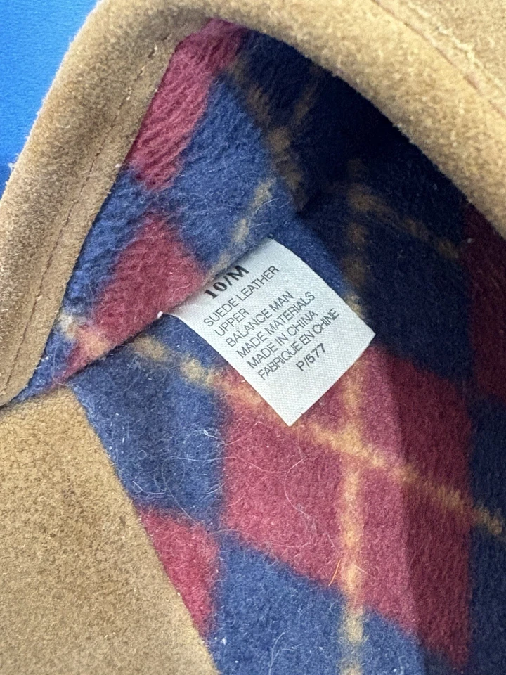 L.B. Zapatillas sin cordones Evans para hombre talla 10M US GOLF gamuza castaño 9757 Foto 4 de 4