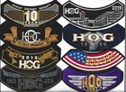Collection of 8 Assorterd Harley Davidson HOG Owners Group Rocker Patches 3