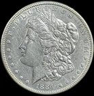 1884-P $1 Morgan Dollar - Raw AU - See Pictures
