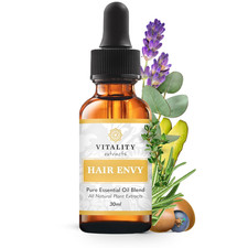 Extracts Hair Envy - Natural Hair Growth Serum - 100 Pure Essential Oils, 15 Pl