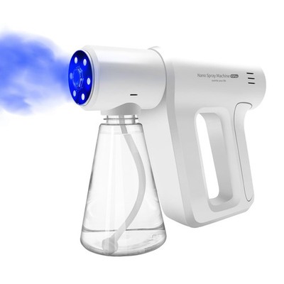 Handheld Rechargeable ULV Nano Mist Mister with Blue Light K5Plus, White 