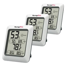 TP50 3 Pieces Digital Hygrometer Indoor Thermometer Room Thermometer and Humi...