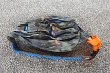 KAVU Rope Sling Bag Crossbody Backpack Multicolor Camo Blue Strap Unisex Outdoor