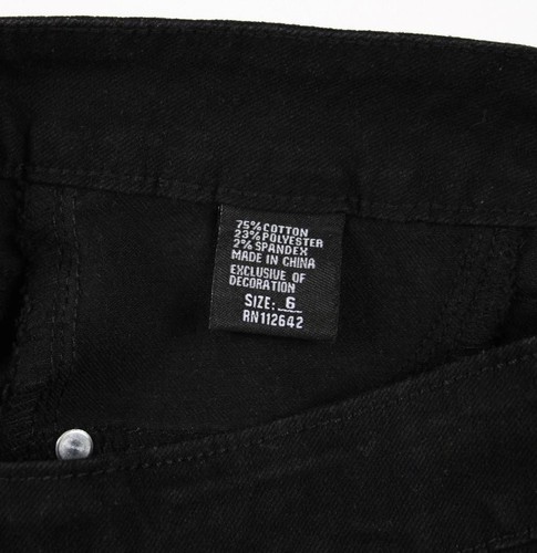 TALA Womens Jeans 6 28x26.5 Skinny Stretch Zip Fly Casual Denim Black Wash $78 - Picture 5 of 5