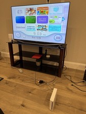 Nintendo Wii RVL-001 White Console Bundle Remote Cables Working Read Descripti